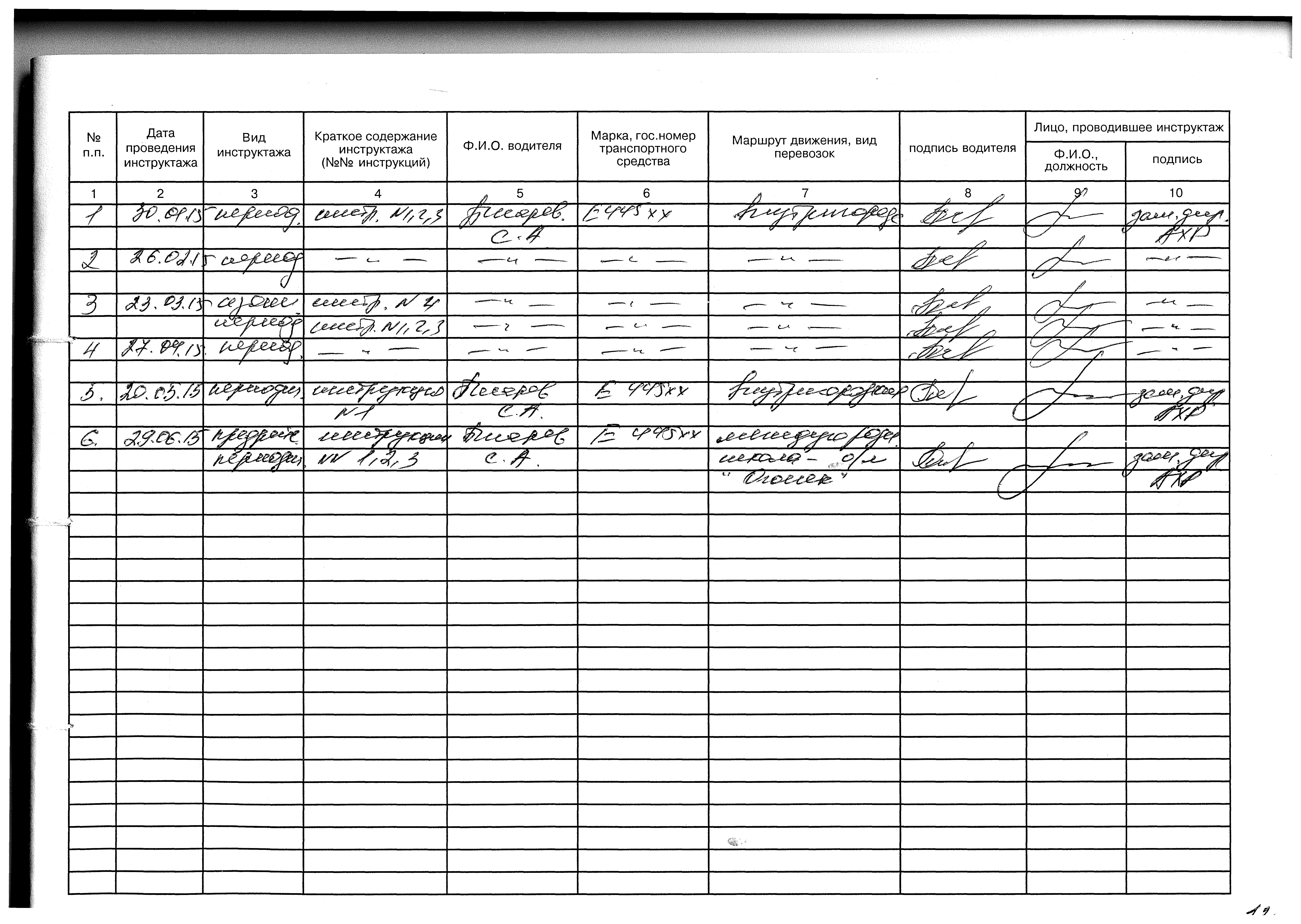 Программа специального инструктажа по бдд для водителей образец